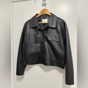 Oak and Fort Faux-Leather Jacket
